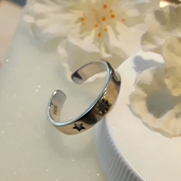 NEW:S925  Star, Moon & Sun Ring - Picture 6 of 8